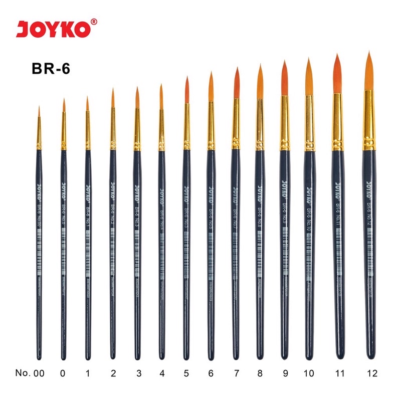 

Kuas Lukis Joyko BR-6 No.00-12