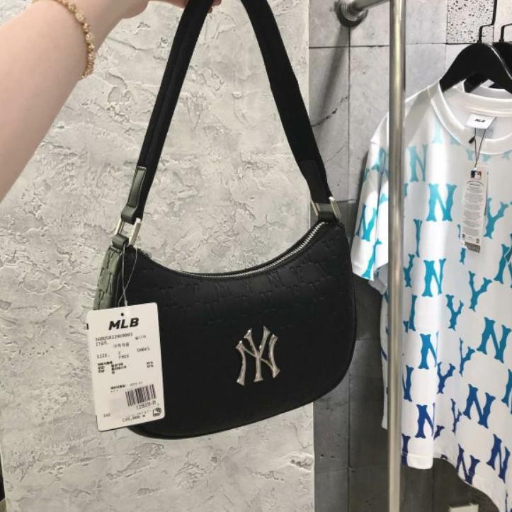 SALEE.. Tas Wanita MLB Monogram Embo Hobo Bag Premium Quality #6100