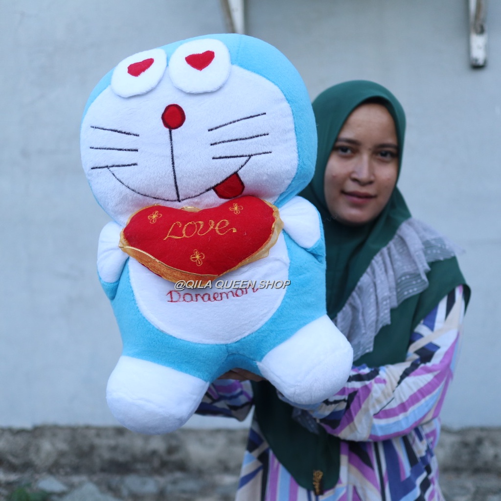 BONEKA TERMURAH Doraemon karakter love XL MURAH