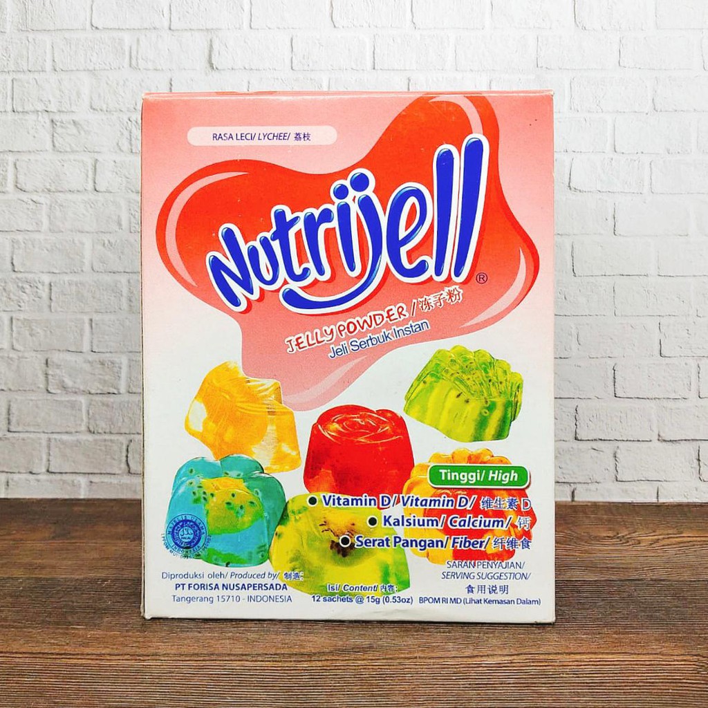 

NUTRIJELL BOX JELLY POWDER JELI SERBUK INSTAN RASA LECI 12X15GR BOX