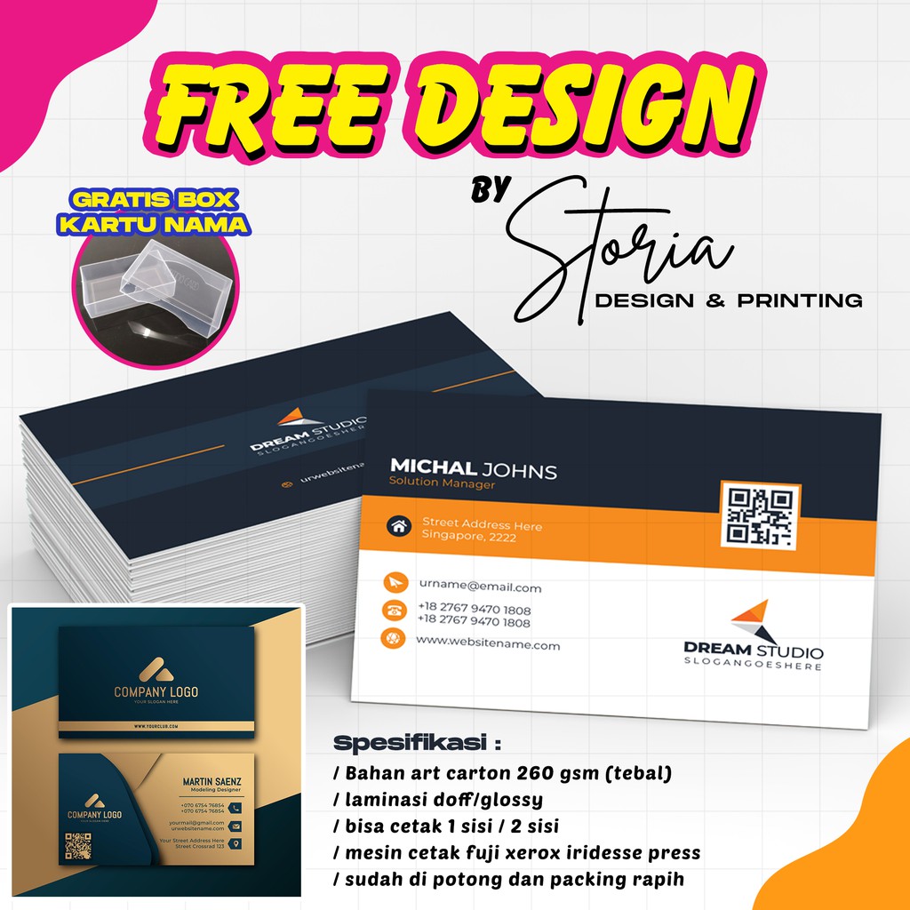 

KARTU NAMA GRATIS DESIGN (LAMINASI DOFF/GLOSSY)