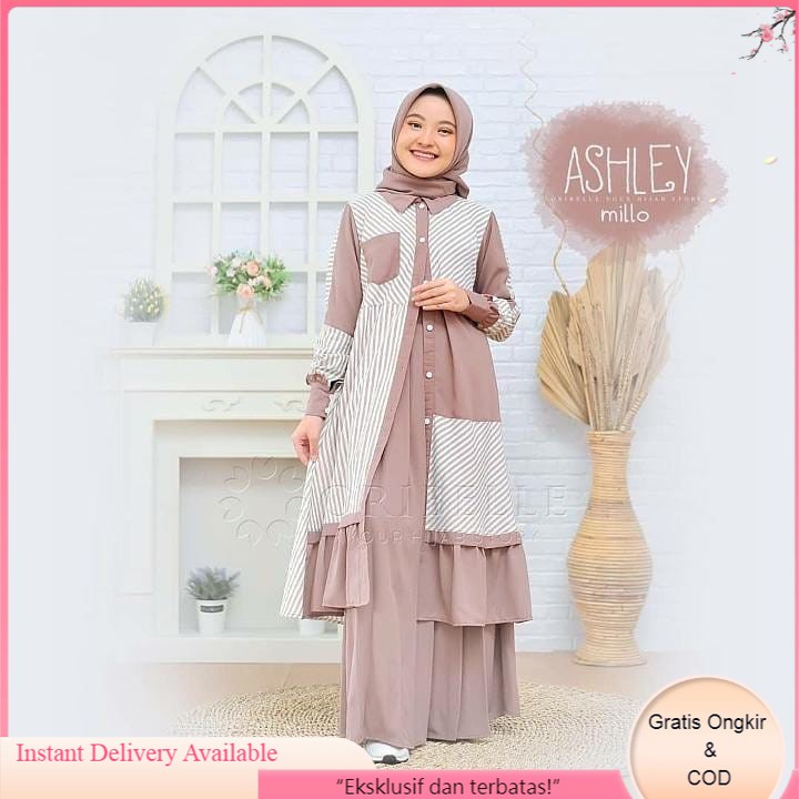 Gamis Anak Terbaru Usia 9-13 Tahun Ashley Kids Usia Tanggung Baju Gamis Muslim Syari Terlaris