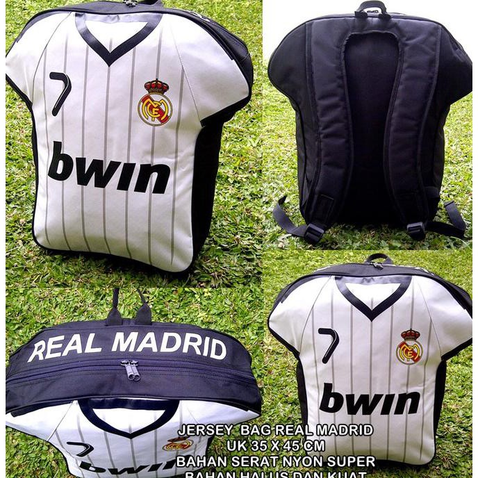 Great Stuff Tas Ransel Jersey Bola Kw Super Real Madrid