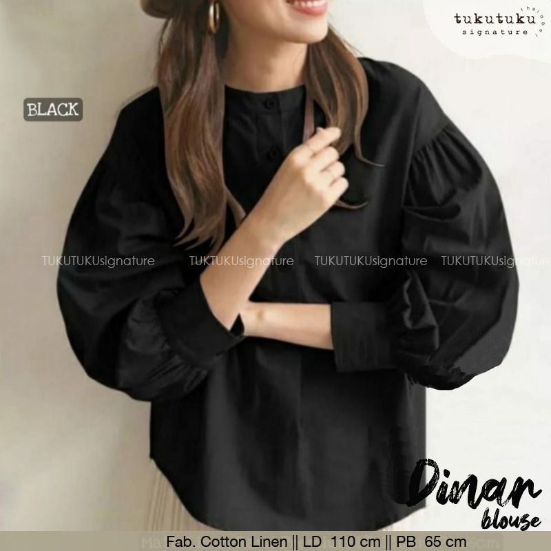 DINAR BLOUSE POLOS LINEN