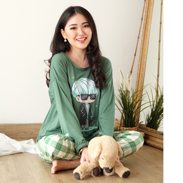 TEE PAJAMAS BTS SPECIAL EDITION Baju Tidur Wanita