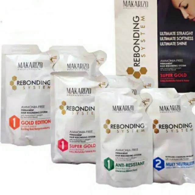 MAKARIZO Monopouch Rebonding System 1 set (2x125ml) Sekali Pakai Mini