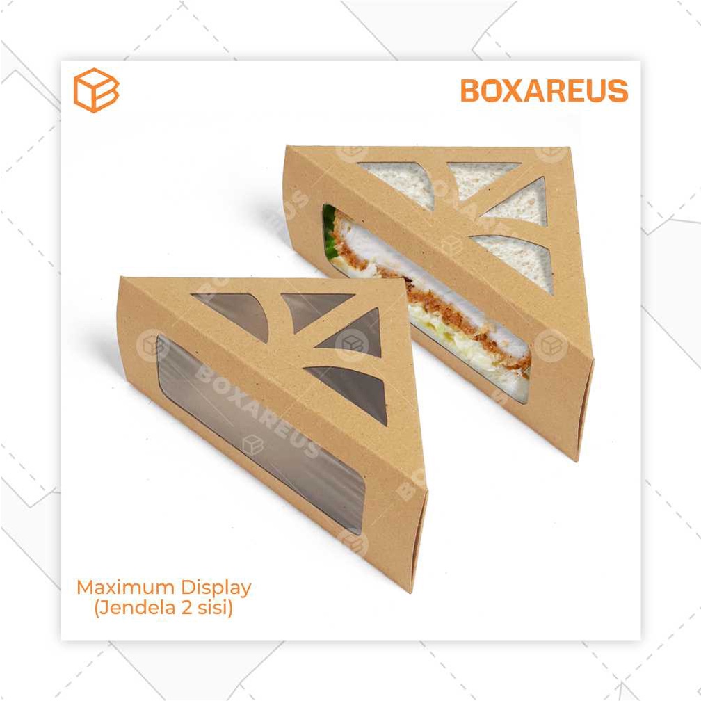 Sandwich Box Sando Packaging Toast Box Roti Bread | FP Sando