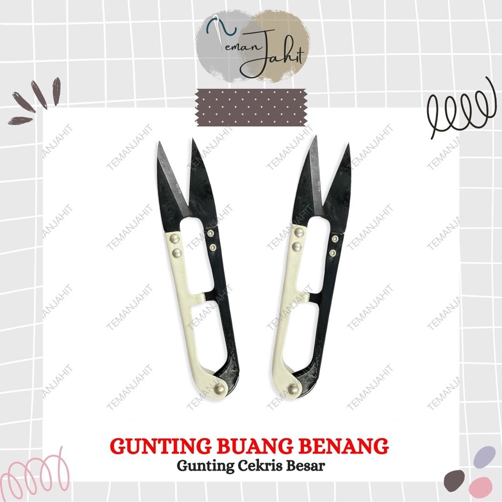 Gunting Cekris - Gunting Buang Benang Besar / Gunting Benang Cekris