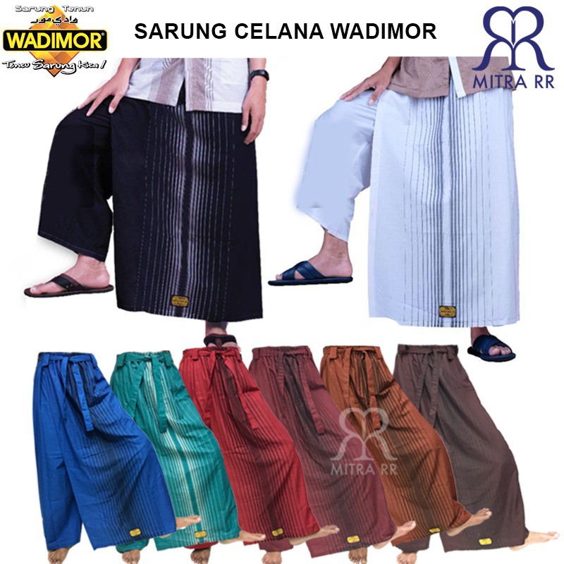 Sarung Celana WADIMOR Motif Salur Polos Warna Dewasa