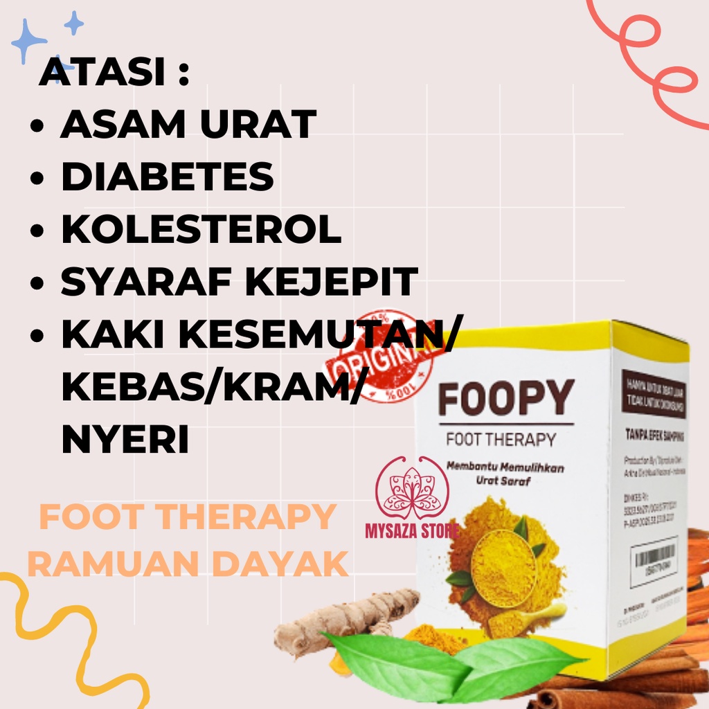 Foopy Foot Therapy Ramuan Dayak Herbal Terapi Rendam Kaki Tangan Refleksi Ramuan Tradisional Untuk O