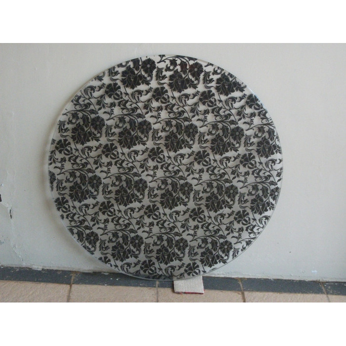 Kaca Film Sandblast Motif Warna HItam