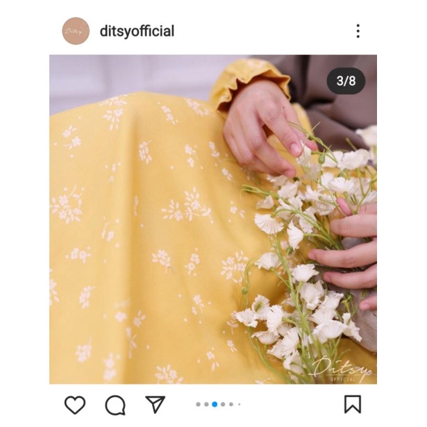 Ditsy Vaia Yellow Size M