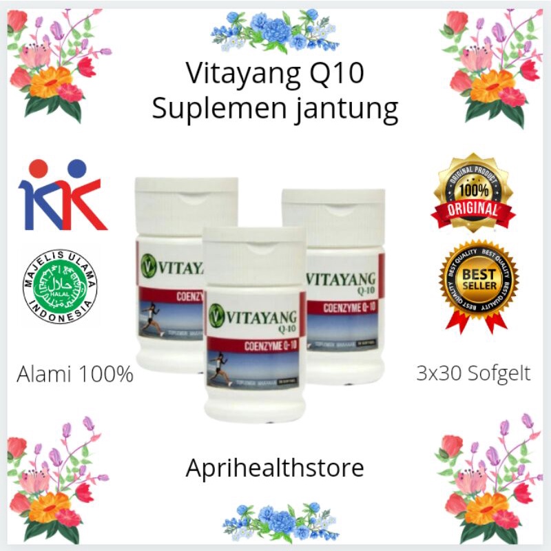 

Menjaga Elastisitas Jantung Otot Vitayang Qooenzym Q10 (3@30 Softgel)