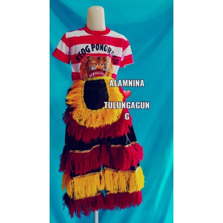 setelan kaos reog celana barongan