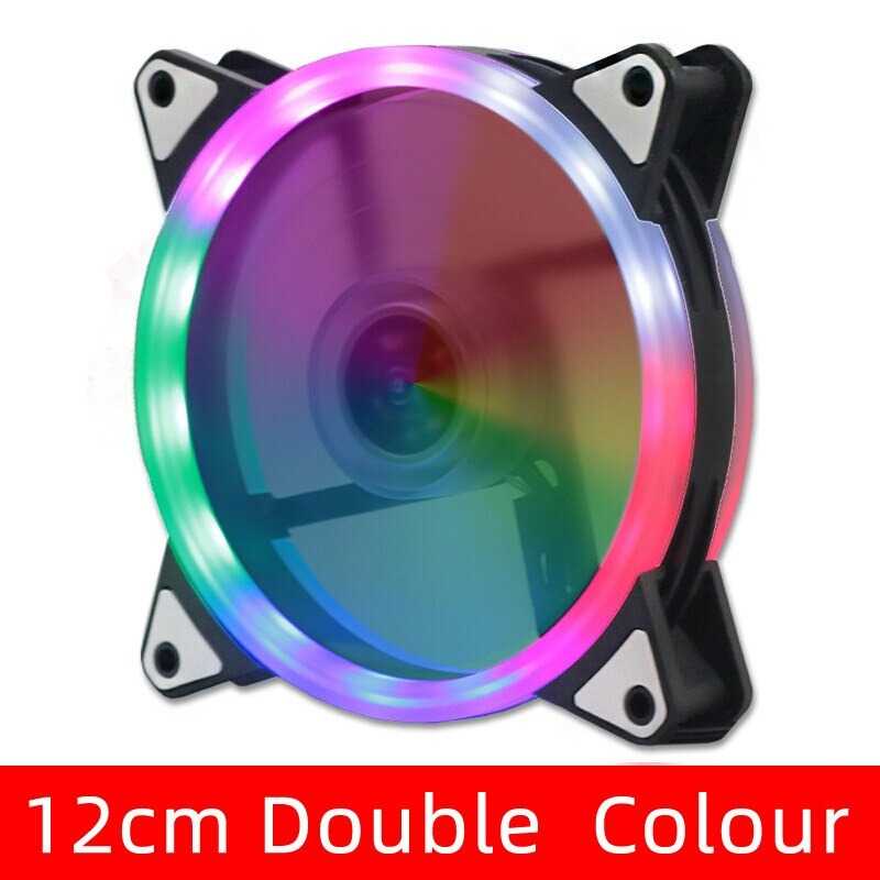 JI JIA Computer Case Fan Luminous LED RGB 12 CM - RF120 ( Mughnii )