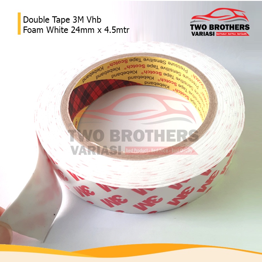 Double tape 3M foam White 24mm x 4mtr