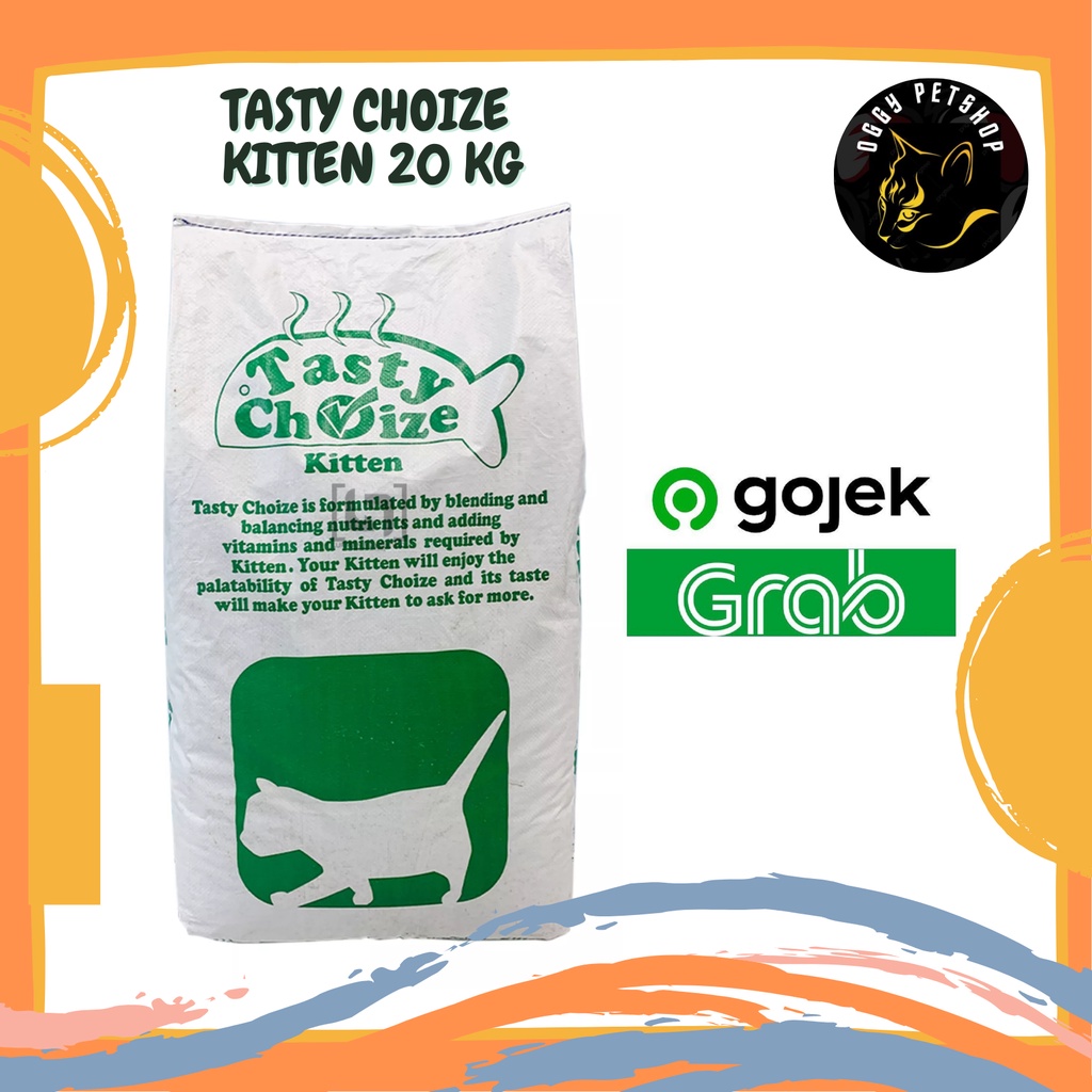 TASTY CHOIZE KITTEN Makanan Kucing Kemasan 20kg ( KHUSUS GRAB-GOJEK )