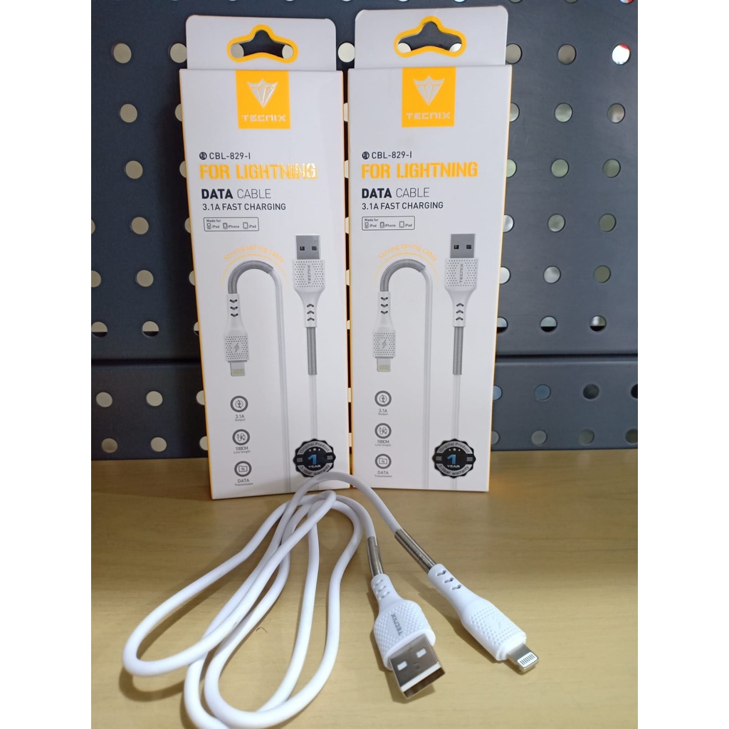 Kabel Data Iphone TECNIX CBL-829-L Kabel Lightning fast charging 3.1A