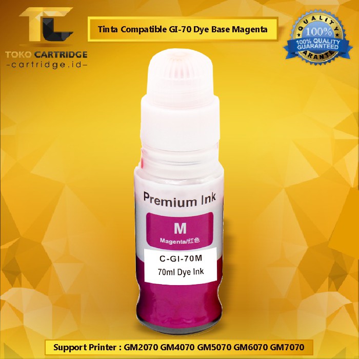 Tinta Compatible GI-70 GI70M GI 70 Dye Ink Magenta 70ml