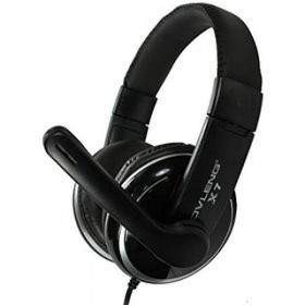 Headset gaming ovleng wired 3.5mm audio microphone stereo bass for pc laptop X7 - Headphone x-7