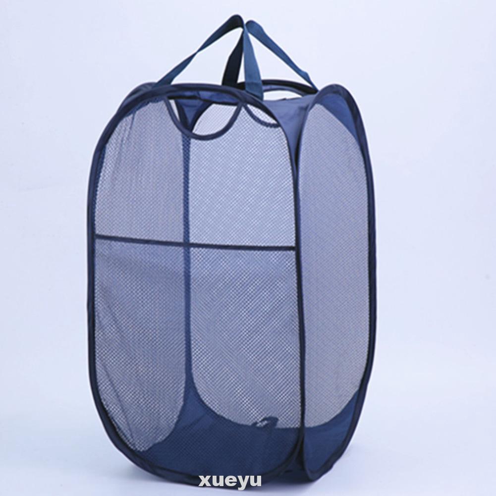 Laundry Basket Foldable Portable Steel Wire Storage Large Shopee Indonesia