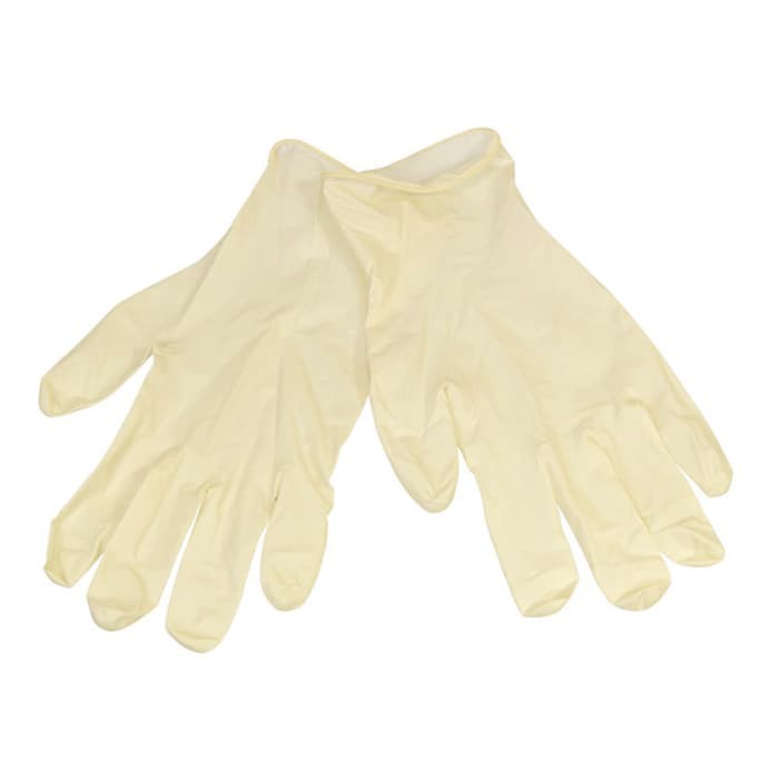 Sarung Tangan Karet Putih | Rubber Gloves | Latex Gloves Per Pasang