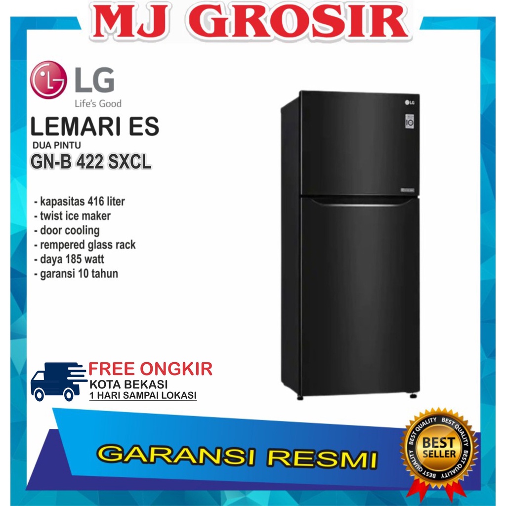 KULKAS LG GN-B 422 SXCL / GN-C 422 SGCL LEMARI ES 2 PINTU GNB 422SXCL INVERTER