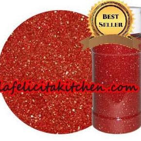 

PERALATAN BAKING RED MERAH 10G SPRINKLES GOLD SANDING SUGAR EDIBLE CAKE KUE FOOD GULA PERLENGKAPAN