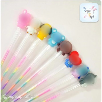 Pena Boy Band Korea Warna-warni Multi Color Pelangi Rainbow Bolpen Pen Pulpen Karakter Army Bangtan