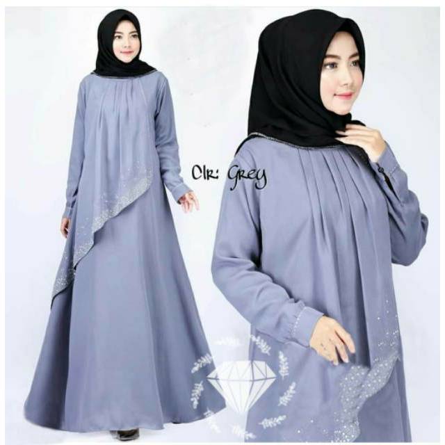 MAXY MANDA MOTE, VELVET, GAMIS, HIJAB, MUSLIM, DRESS