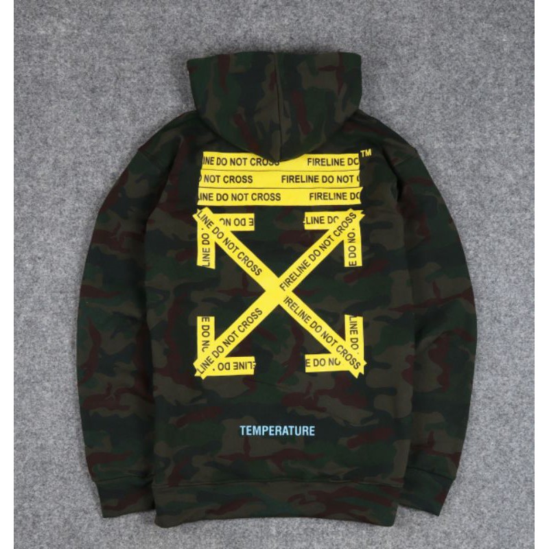 JAKET SWEATER HOODIE OFF LINE CROSS CAMO UNISEX PREMIUM QUALITY