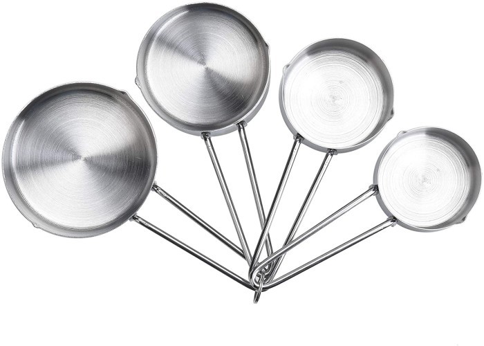 Cangkir takar stainless sendok Ukur mangkok 4pc measuring cup