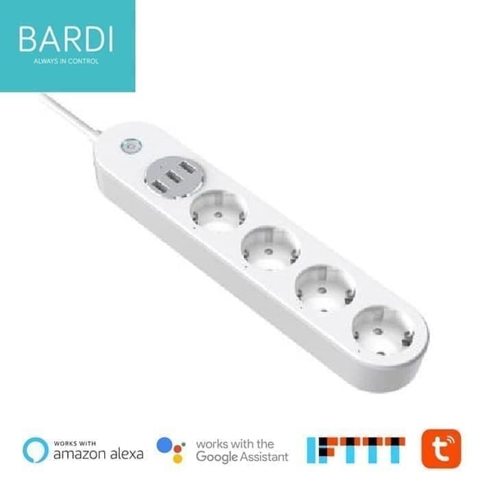 Bardi Smart Power Strip Wifi For IoT Home Automation Stop Kontak Tuya