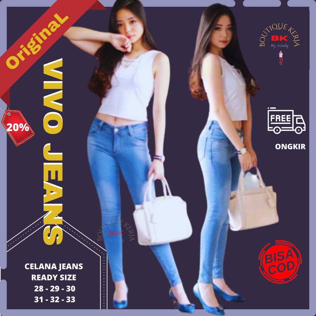 Celana panjang jeans wanita levis cewek skinny,pensil jins kekinian remaja dewasa jumbo original