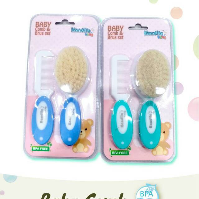 Kandila Baby Comb &amp; Brush KDL009 Sisir Bayi