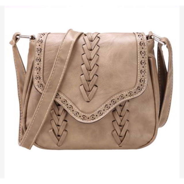 SYNTHETIC LEATHER MESSENGER BAG