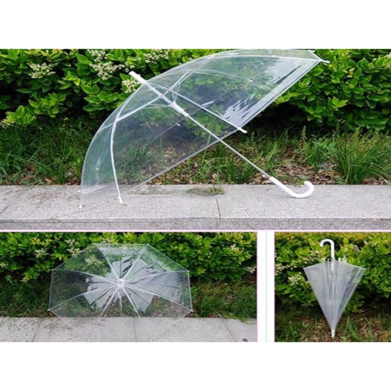 payung transparant/payung hujan/payung panas/peralatan hujan/payung murah-P075