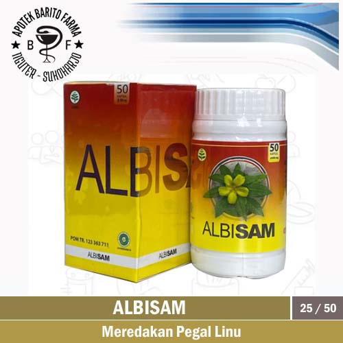 ALBISAM Original  Kapsul Herbal Asam Urat Dan Pegal Linu