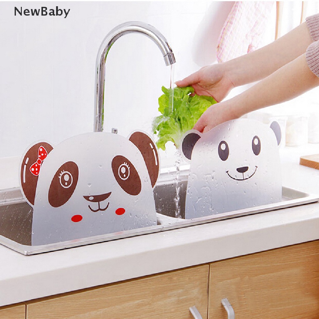 Papan Penahan Cipratan Air Wastafel Bentuk panda Lucu Dengan suction Cup