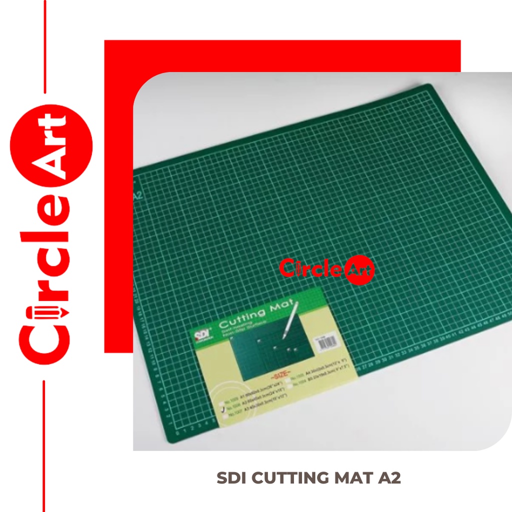 

SDI Cutting Mat A2 / Alas Potong Ukuran A2 SDI / Alas Potong Kertas A2 (60 x 45 Cm)