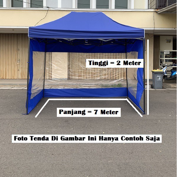 Terpal Dinding Tenda 7 Meter Mika