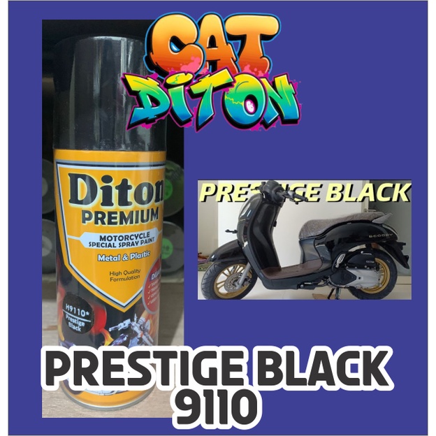 Cat Pilox Diton Premium Honda Prestige Black 9110 Warna Hitam Kilap H