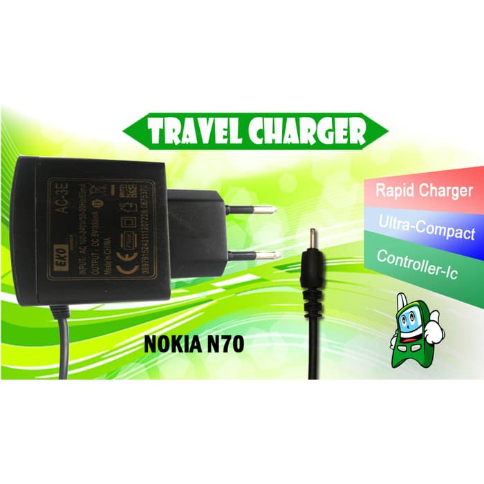 Cas NOKIA Travel Charger EKO Colokan Keci / NOKIA N 70