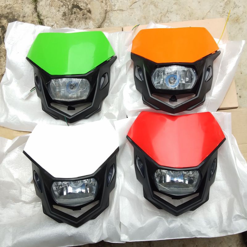 HEADLAMP POLISPORT/LAMPU DEPAN POLISPORT WR155 KLX CRF TRAIL/POLYSPORT/batok lampu polysport