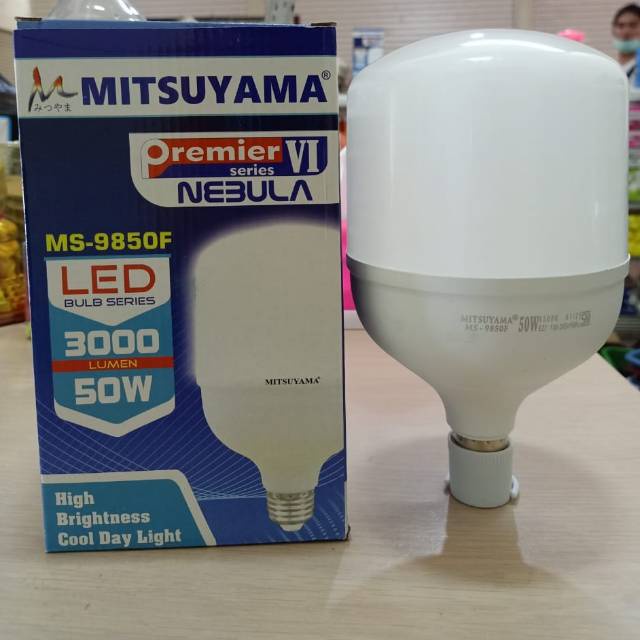 Mitsuyama Bohlam Lampu 50watt Bohlam Premier Series NEBULA Lampu LED murah Lampu Bohlam HEMAT Energi Listrik