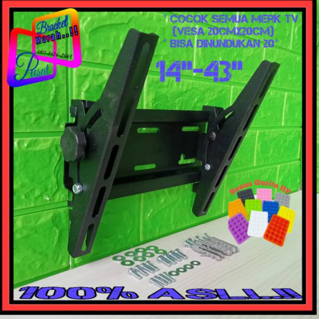 Bracket Monitor Bracket Tv 14&quot; up to 43&quot; Universal All series TV TERMURAH!!