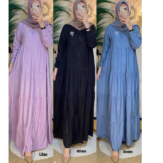 (FREE BROS)GAMIS RAYON POLOS GAMIS RAYON PREMIUM TEBAL GAMIS SUSUN RAYON POLOS –SGD.16Ap22a
