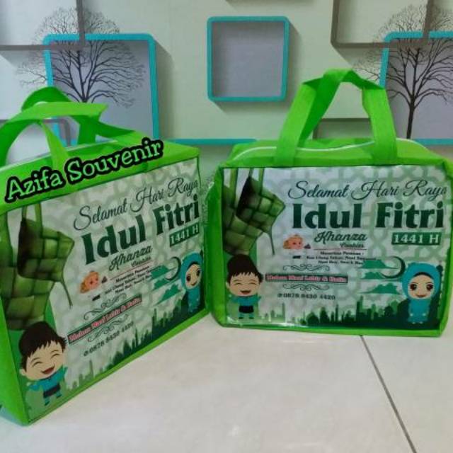 

Tas Bingkisan Lebaran Souvenir Parcel Idul Fitri model Resleteng - Zipper