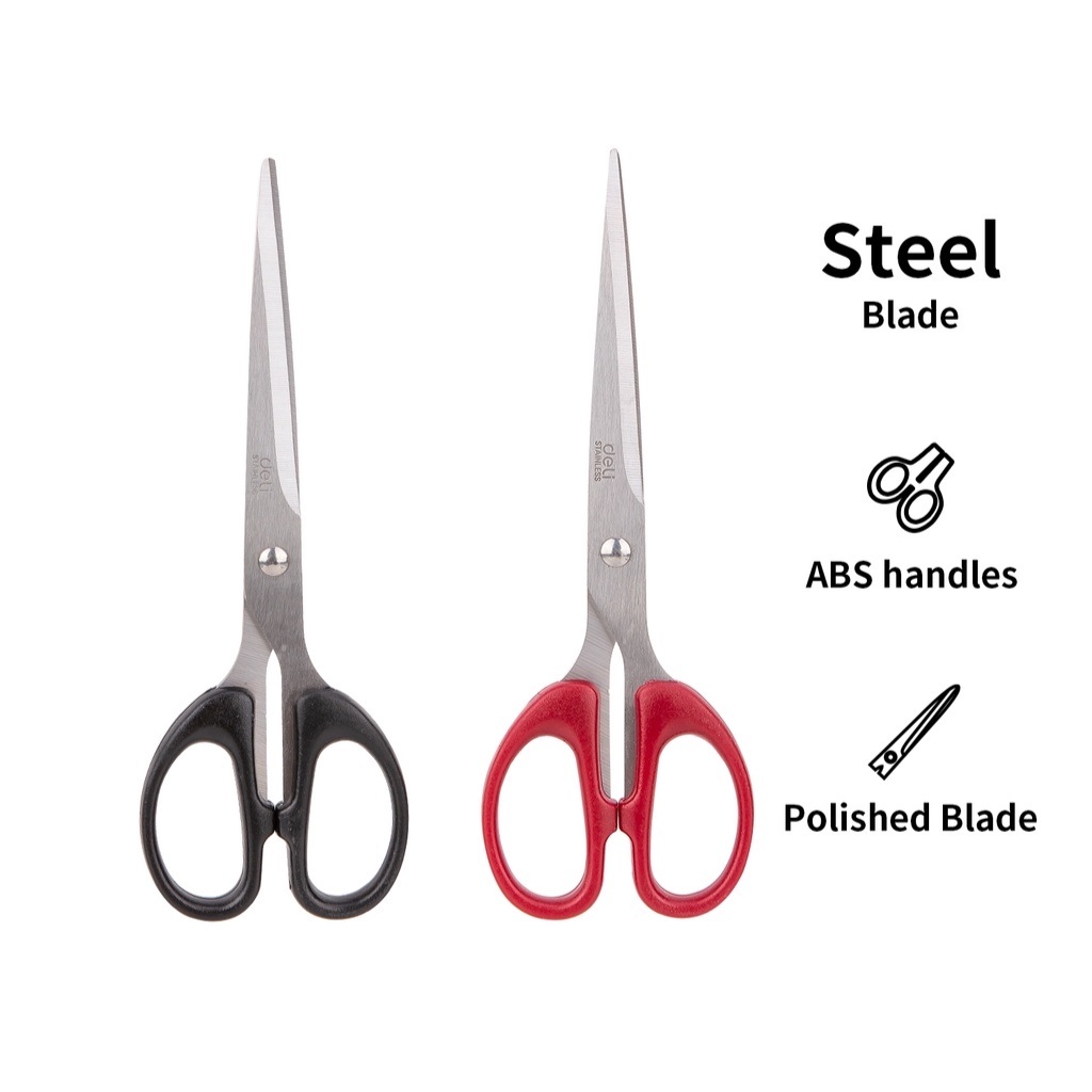 

KOREAN GUNTING SEDANG DELI GUNTING STAINLESS STEEL 180mm SCISSORS SUPER TAJAM ANTI KARAT GUNTING KERTAS ALAT TULIS KANTOR SEKOLAH KULIAH E6009