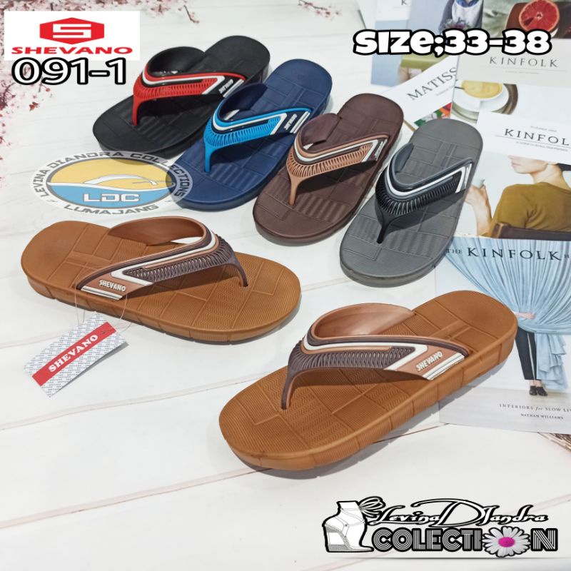 SANDAL JEPIT KARET SHEVANO SN 091 TANGGUNG Size 33-38